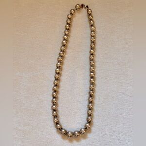 Vintage sterling silver beaded necklace